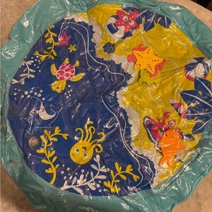 Inflatable Ocean Play Mat - Colorful Sea Creatures